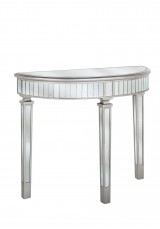 Cerise Mirrored Semi Circle Console Table W90 Cerise Mirrored Semi Circle Console Table W90